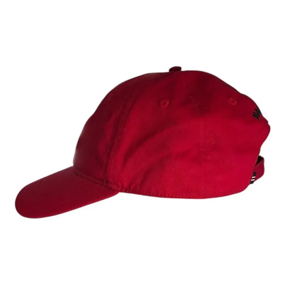 NAUTICA Baseball Cap Red Blue One Size 100% Cotton Used Outdoor Active